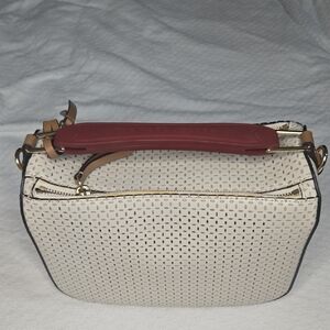 Marc Jacobs Cream and Red Shoulder Bag